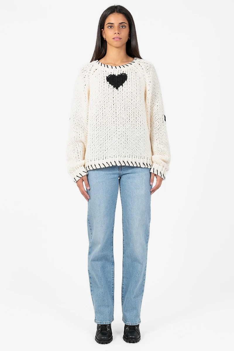 John + Jenn® Declan Heart Stitch Sweater