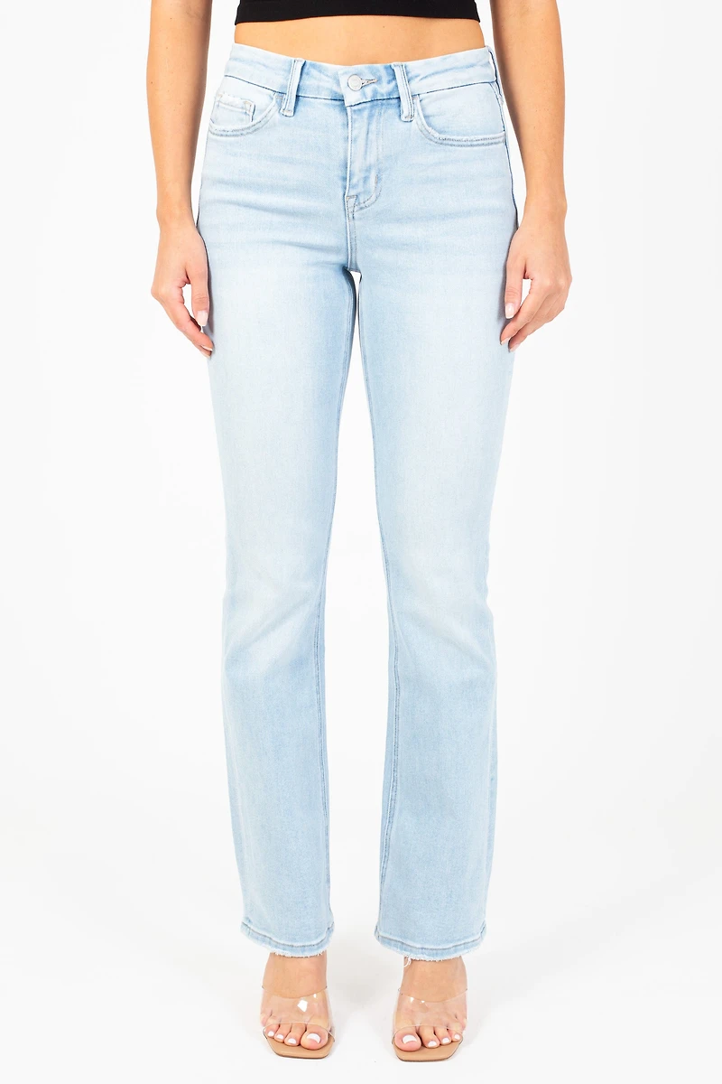 Flying Monkey® Seamless Raw Hem Bootcut Jean
