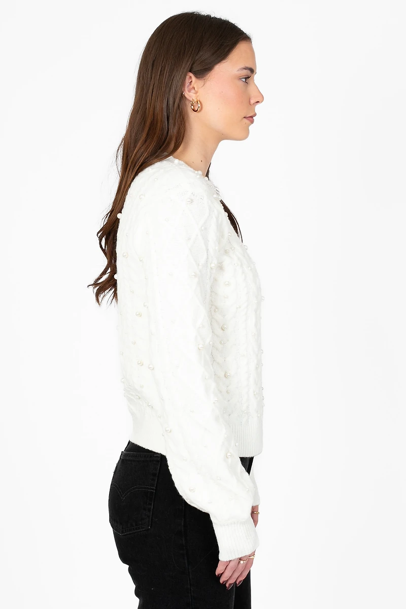 John + Jenn® Lux Cable Knit Sweater
