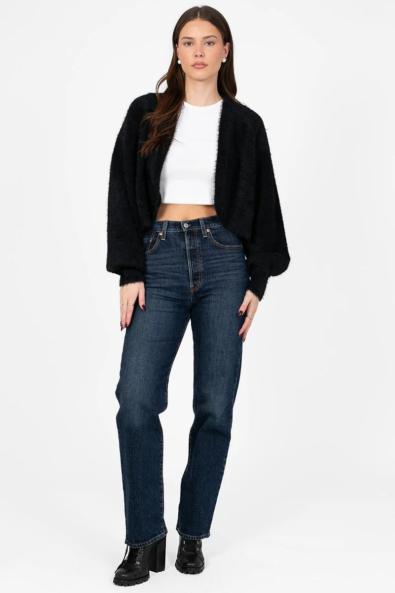 John + Jenn® Emmer Fuzzy Cardigan