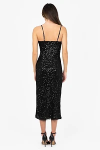 Midnight Sparkle Sequin Bodycon Dress