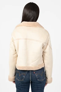 Maren Sherpa Lined Suede Jacket