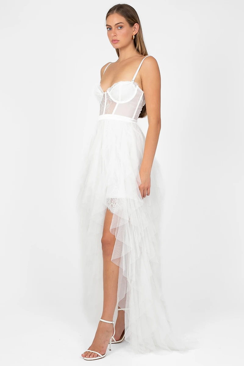 Miley Tulle Lace Maxi Dress