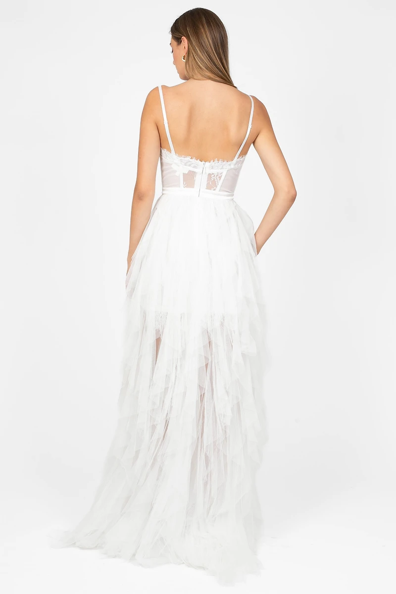 Miley Tulle Lace Maxi Dress