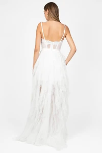 Miley Tulle Lace Maxi Dress
