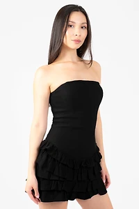Enigma Ruffle Mini Dress