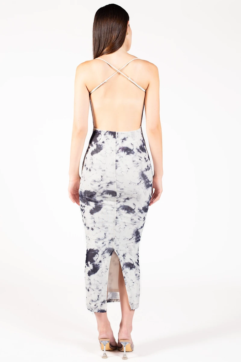 Serenelle Printed Midi Dress
