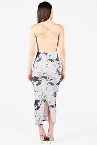 Serenelle Printed Midi Dress