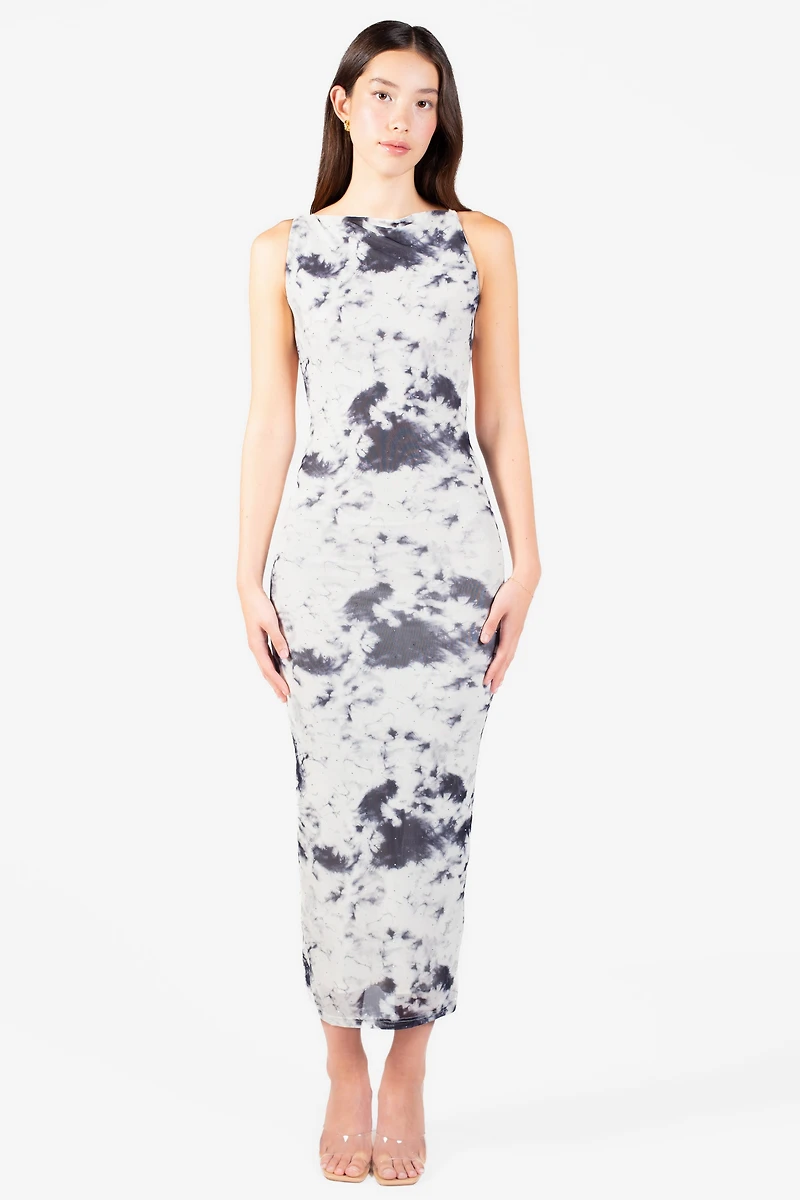 Serenelle Printed Midi Dress