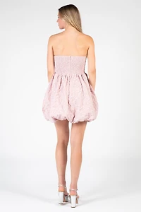 Stassie Rosette Applique Mini Dress