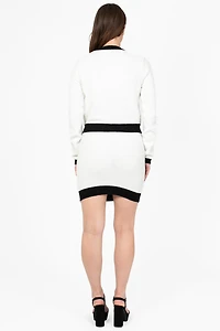 Simone Contrast Knit Mini Skirt