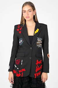 Girl Gang Patchwork Blazer