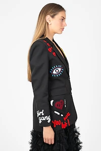 Girl Gang Patchwork Blazer