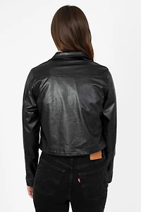 Sammie Vegan Leather Crop Jacket