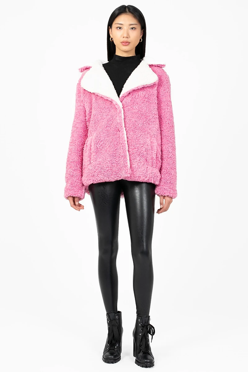 Amiri Contrast Fuzzy Jacket