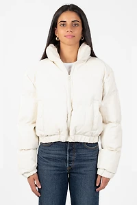 Rebel Faux Leather Bomber Jacket