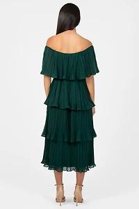 Marianne Pleated Midi Dress