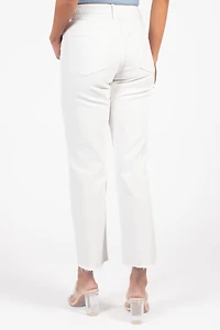 Just USA Hem Detail Straight Jeans