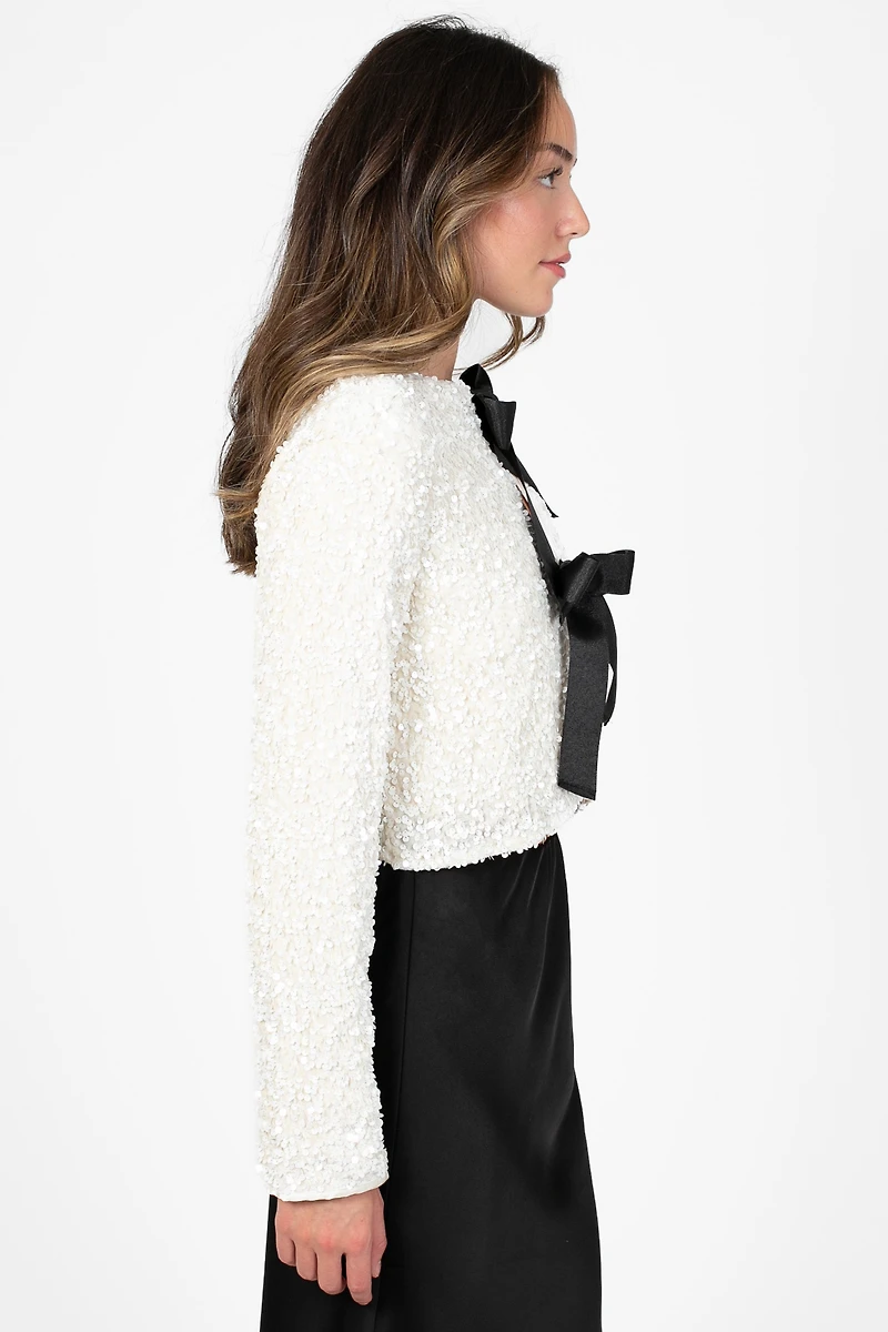 Isabel Bow Tie Front Jacket