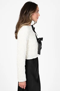 Isabel Bow Tie Front Jacket