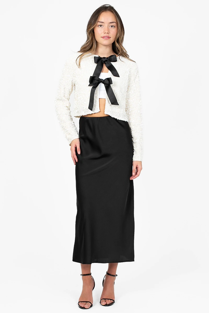 Isabel Bow Tie Front Jacket