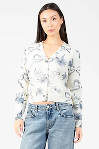 Lyla + Luxe® Kailiebow Cardigan