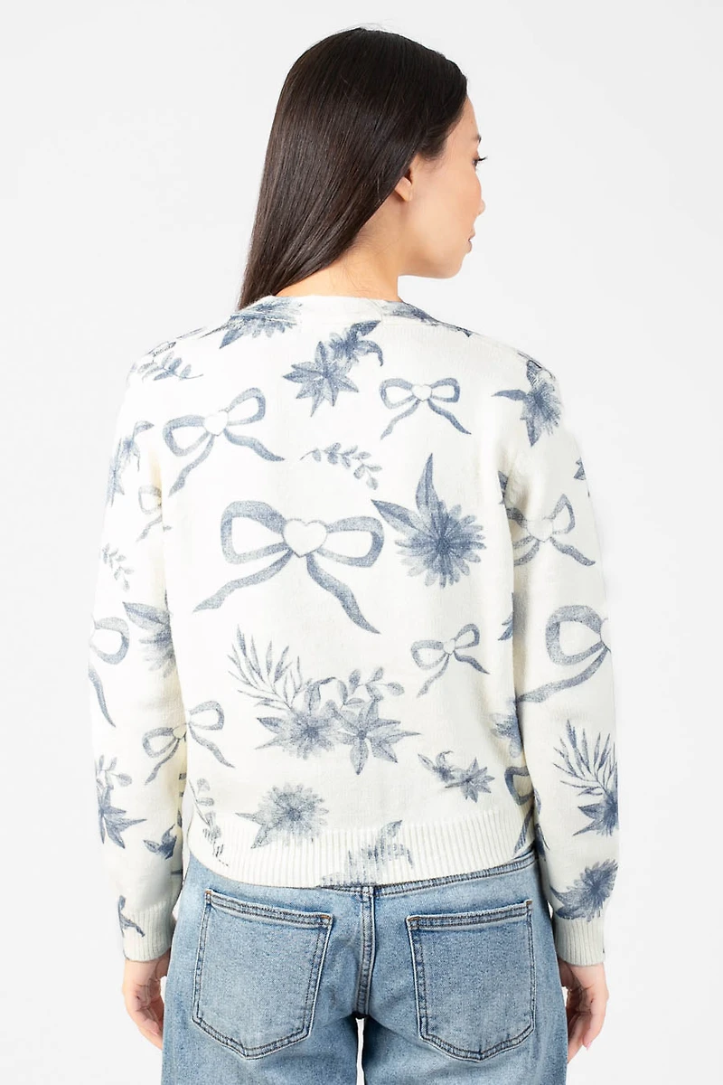 Lyla + Luxe® Kailiebow Cardigan