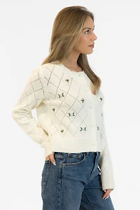 Lyla + Luxe® Lacey Rose Cardigan