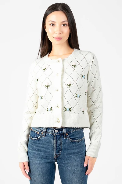 Lyla + Luxe® Lacey Rose Cardigan
