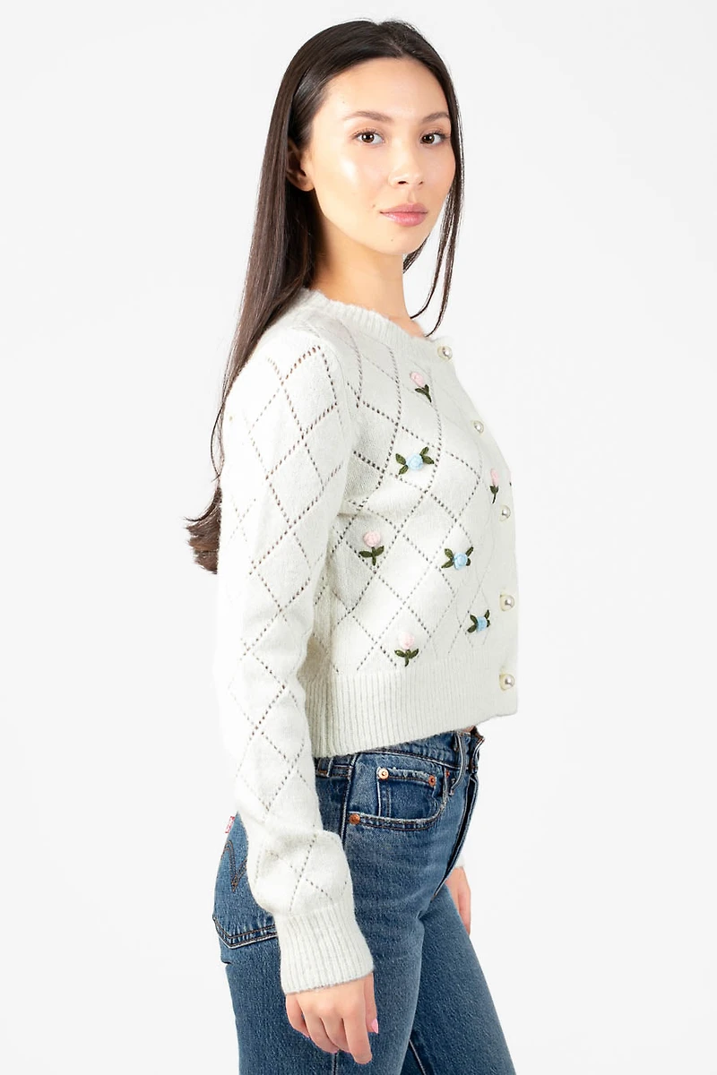 Lyla + Luxe® Lacey Rose Cardigan