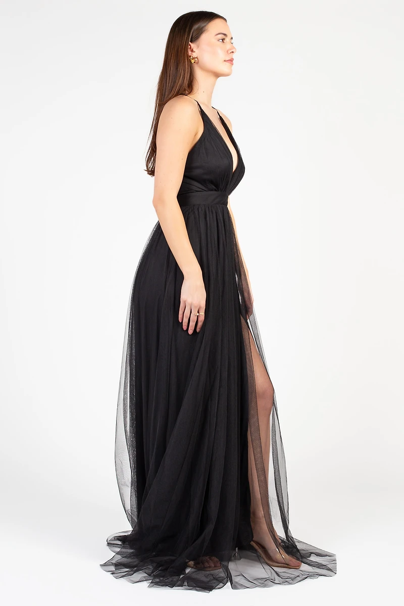 Sandy Tulle Maxi Dress