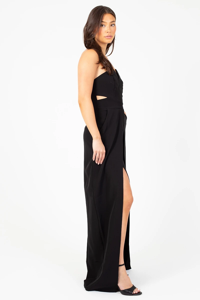 Haven Strapless Split Leg Jumpsuit