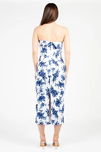 Alina Floral Bodycon Midi Dress