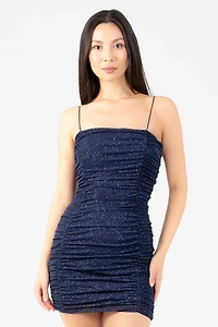 Penelope Shimmer Mesh Mini Dress