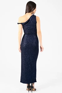 Midnight Muse Ruched Maxi Dress