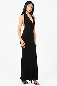 Odessa Cowl Halter Midi Dress