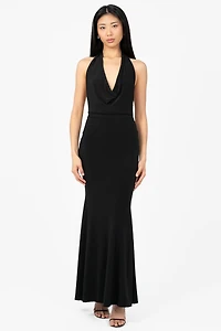 Odessa Cowl Halter Midi Dress