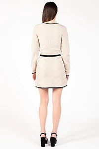 Isabelle Jeweled Bow Mini Skirt