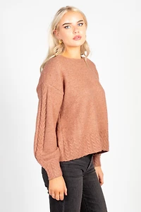 Edith Open Bow Back Knit Sweater