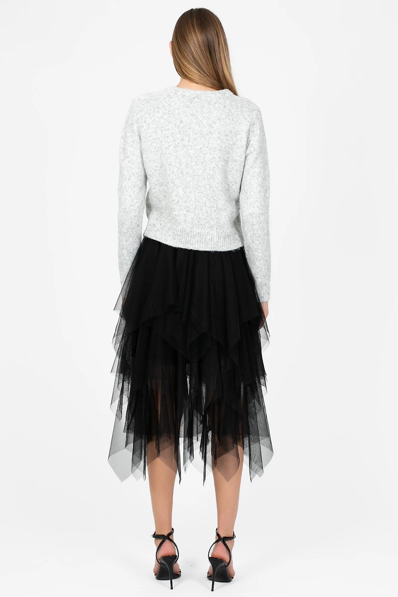 Violetta Multi Layer Tulle Midi Skirt