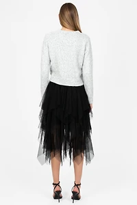 Violetta Multi Layer Tulle Midi Skirt