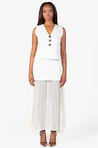 Saylor Button Vest Cardigan