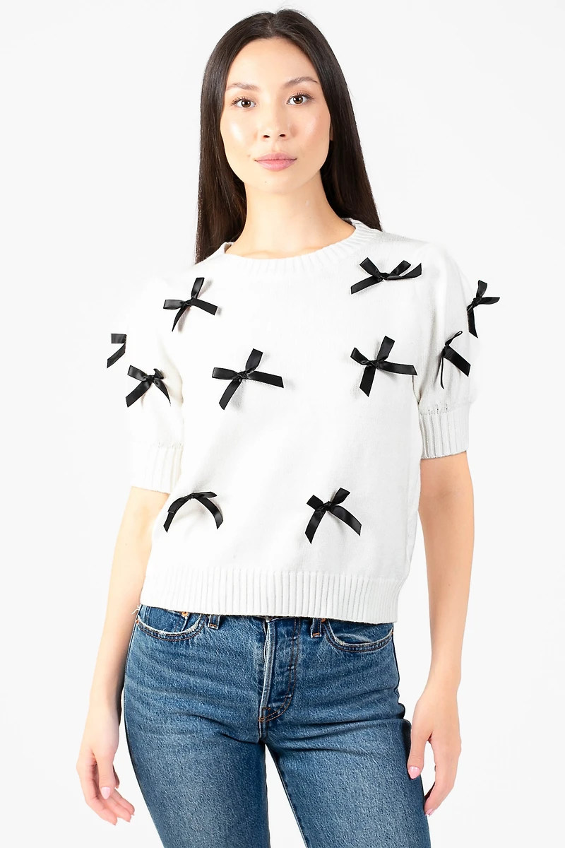 Lois Mini Bow Sweater