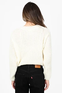 Astrid V-Neck Cut Out Sweater