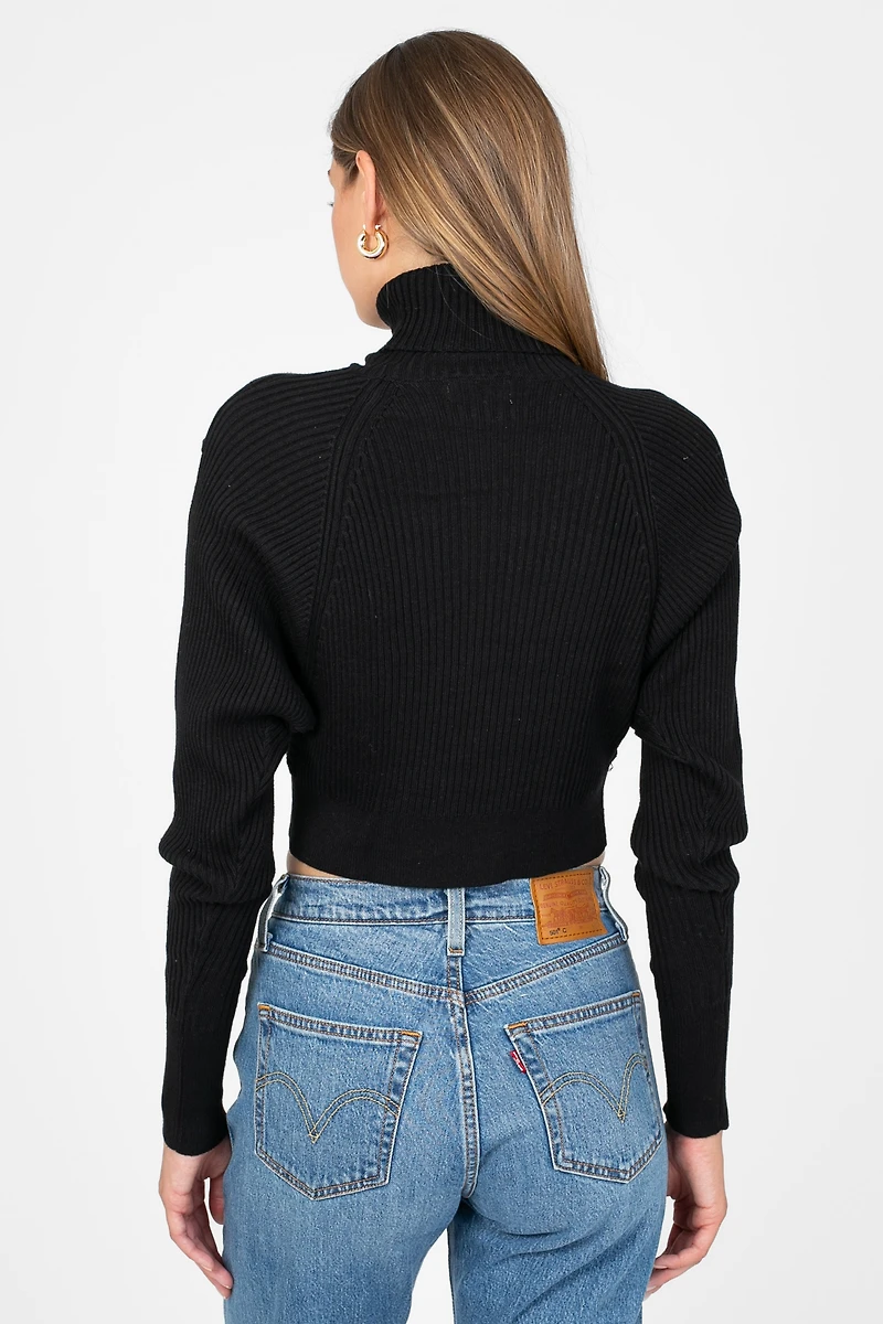 Laurel Turtleneck Cross Over Sweater