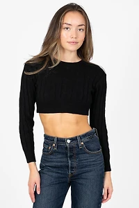 Laurent Crop Knit Sweater