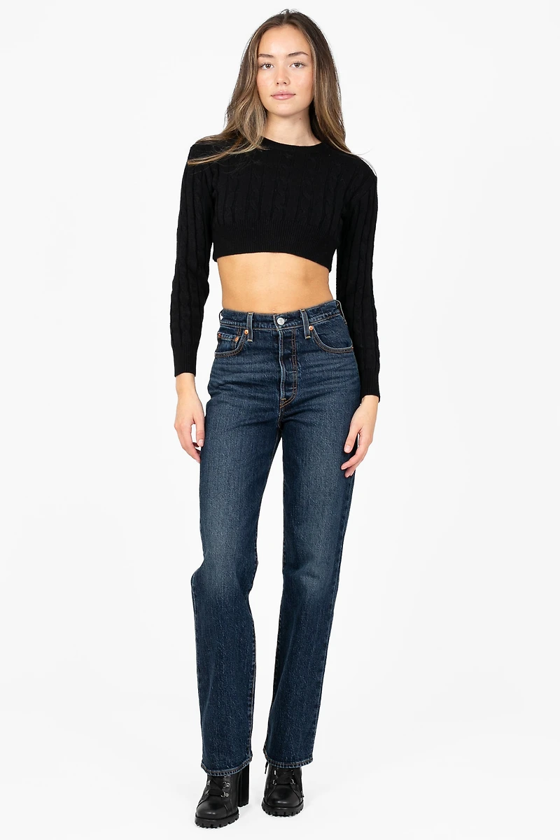 Laurent Crop Knit Sweater