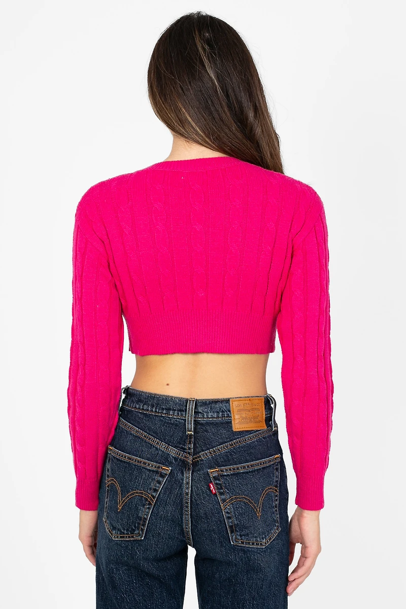 Laurent Crop Knit Sweater