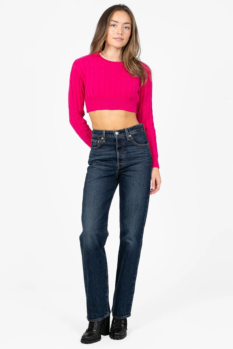 Laurent Crop Knit Sweater
