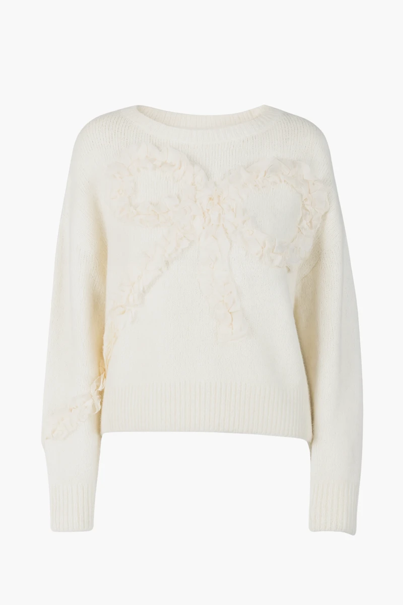 Kara Ruffle Bow Sweater